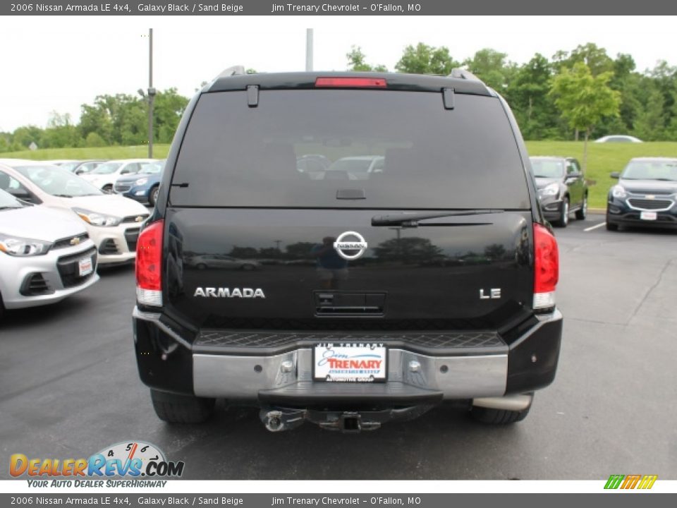 2006 Nissan Armada LE 4x4 Galaxy Black / Sand Beige Photo #6