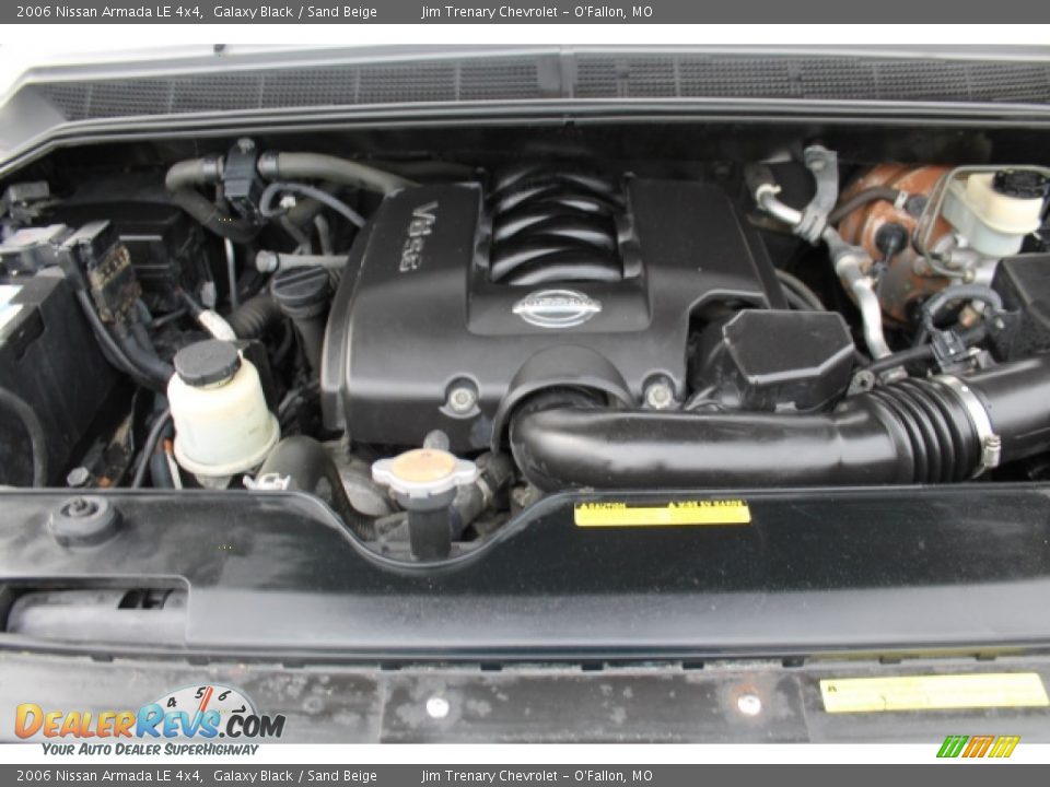 2006 Nissan Armada LE 4x4 Galaxy Black / Sand Beige Photo #7