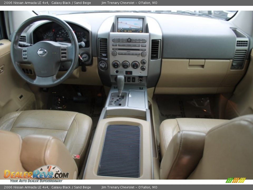 2006 Nissan Armada LE 4x4 Galaxy Black / Sand Beige Photo #10