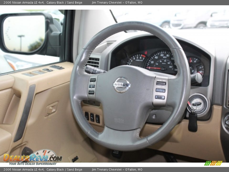 2006 Nissan Armada LE 4x4 Galaxy Black / Sand Beige Photo #11