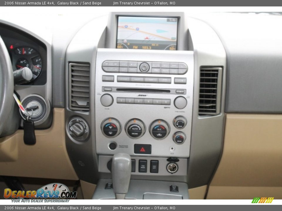 2006 Nissan Armada LE 4x4 Galaxy Black / Sand Beige Photo #12