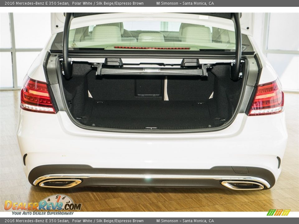 2016 Mercedes-Benz E 350 Sedan Polar White / Silk Beige/Espresso Brown Photo #5