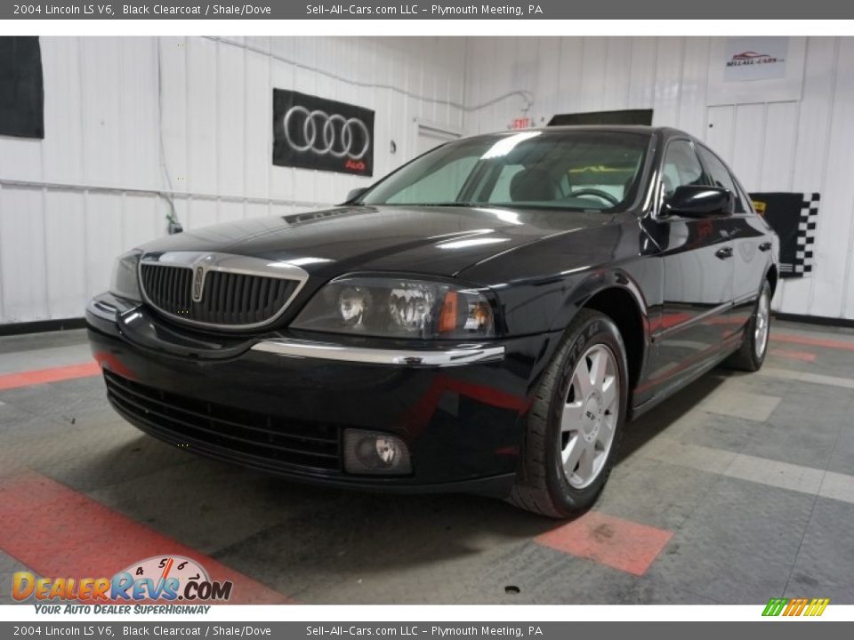 2004 Lincoln LS V6 Black Clearcoat / Shale/Dove Photo #3