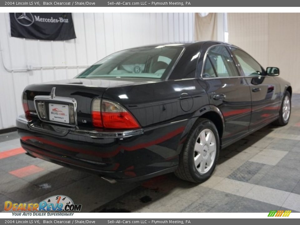 2004 Lincoln LS V6 Black Clearcoat / Shale/Dove Photo #8