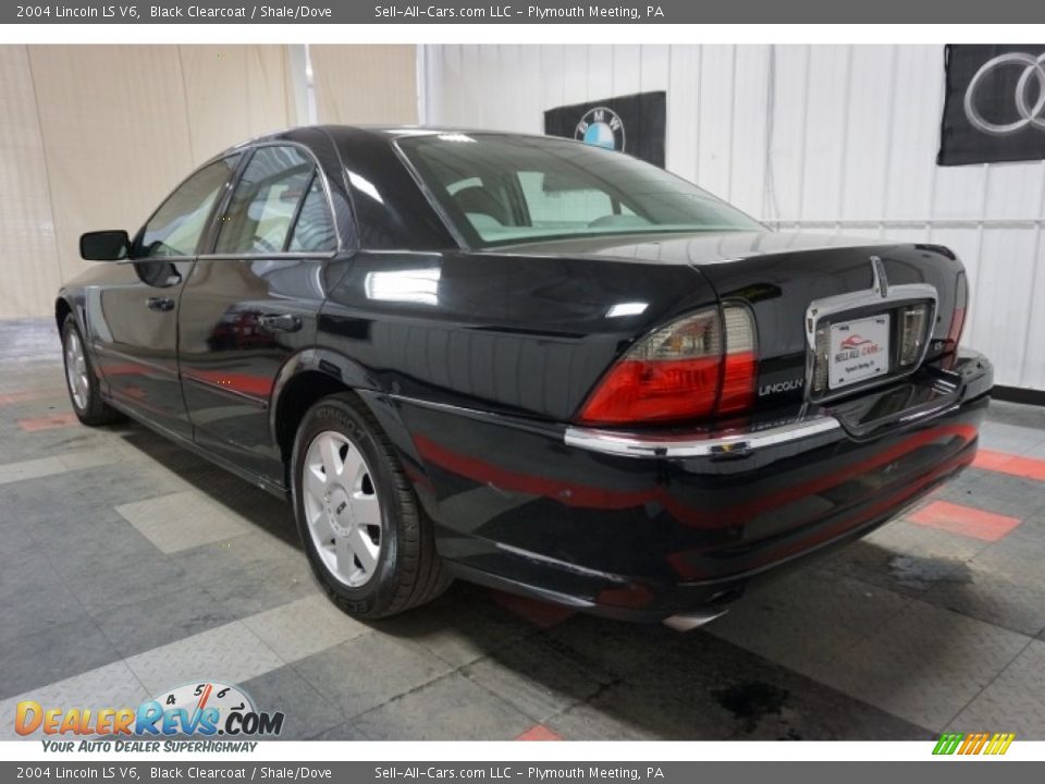 2004 Lincoln LS V6 Black Clearcoat / Shale/Dove Photo #10