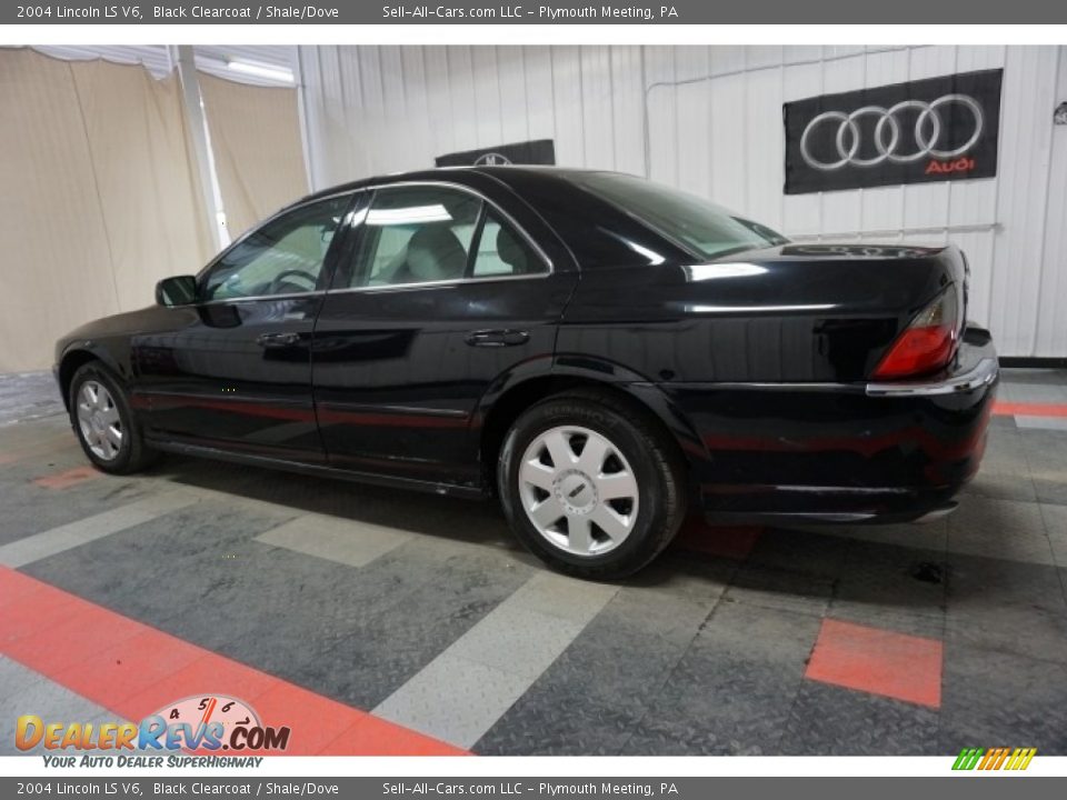 2004 Lincoln LS V6 Black Clearcoat / Shale/Dove Photo #11