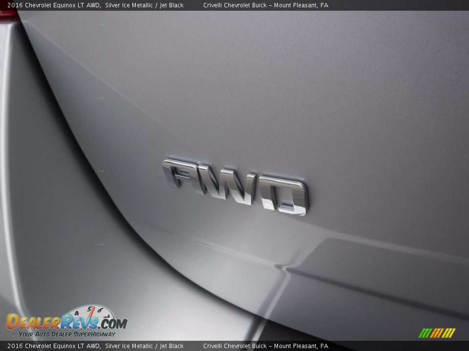 2016 Chevrolet Equinox LT AWD Silver Ice Metallic / Jet Black Photo #8