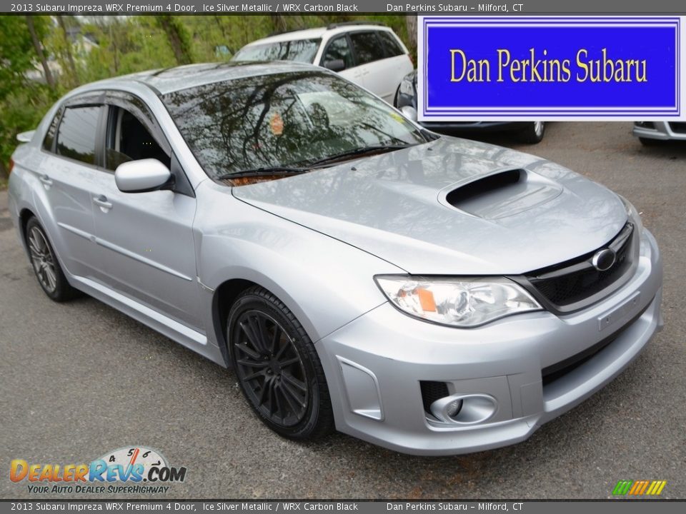 2013 Subaru Impreza WRX Premium 4 Door Ice Silver Metallic / WRX Carbon Black Photo #1