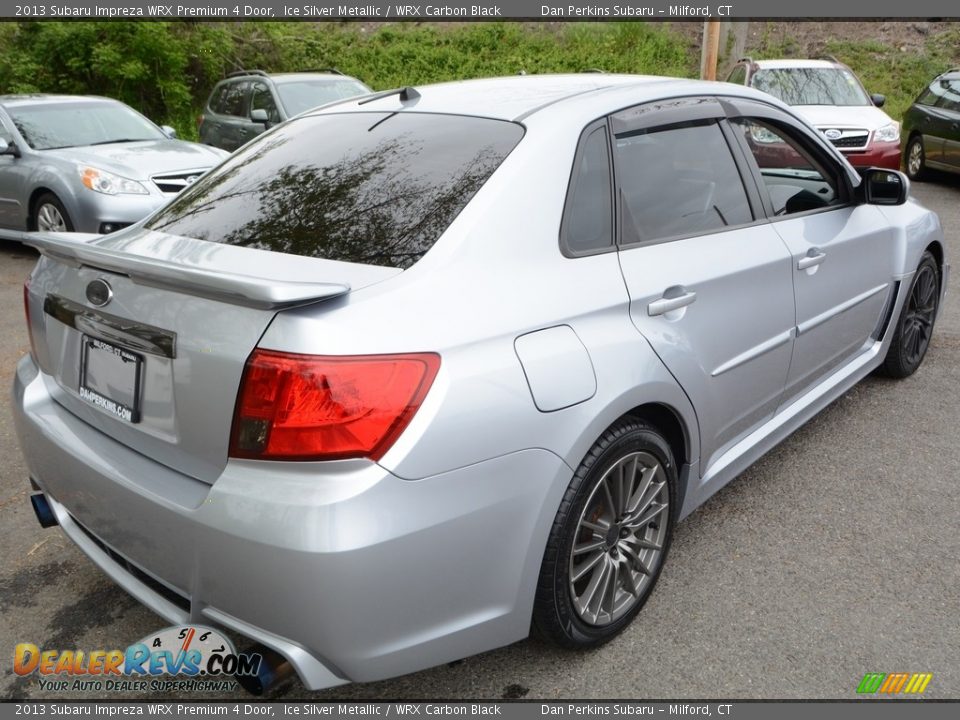 2013 Subaru Impreza WRX Premium 4 Door Ice Silver Metallic / WRX Carbon Black Photo #6