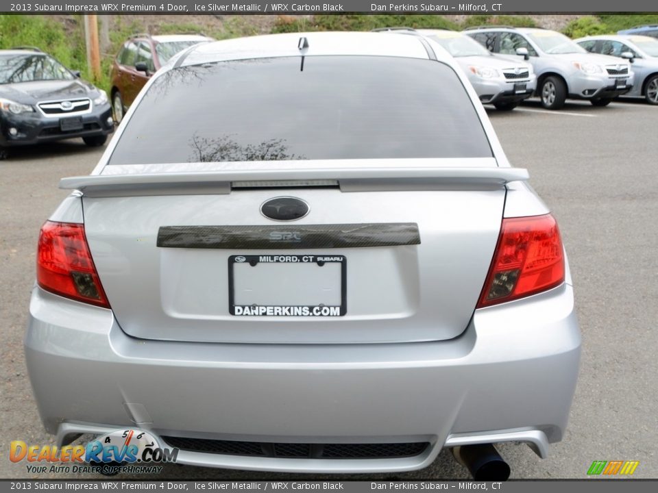 2013 Subaru Impreza WRX Premium 4 Door Ice Silver Metallic / WRX Carbon Black Photo #7