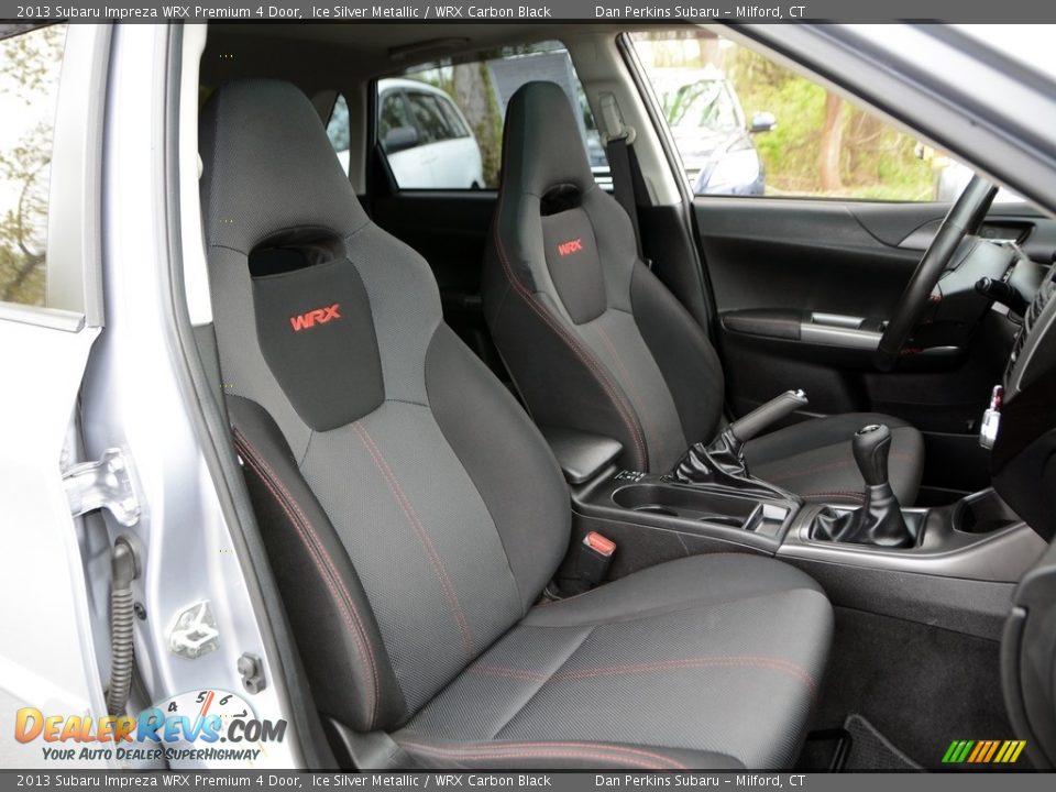 2013 Subaru Impreza WRX Premium 4 Door Ice Silver Metallic / WRX Carbon Black Photo #16