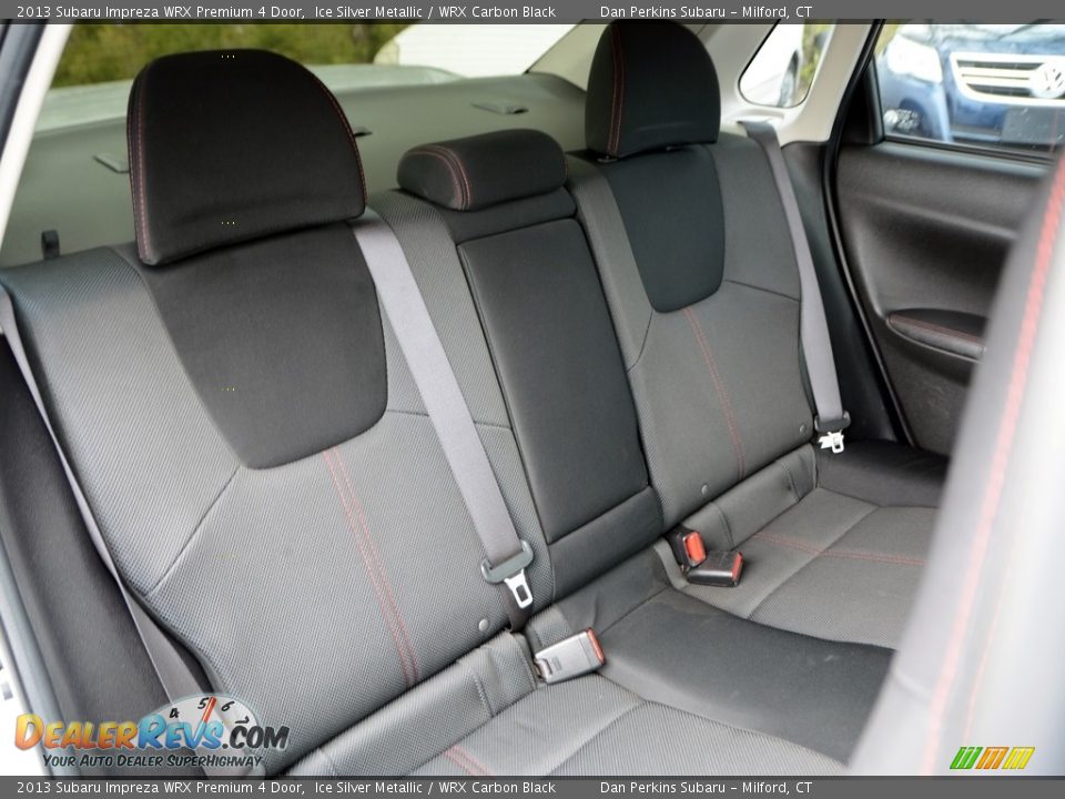 2013 Subaru Impreza WRX Premium 4 Door Ice Silver Metallic / WRX Carbon Black Photo #17
