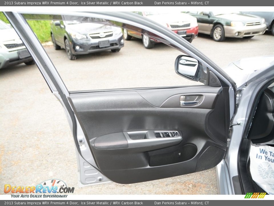 2013 Subaru Impreza WRX Premium 4 Door Ice Silver Metallic / WRX Carbon Black Photo #19