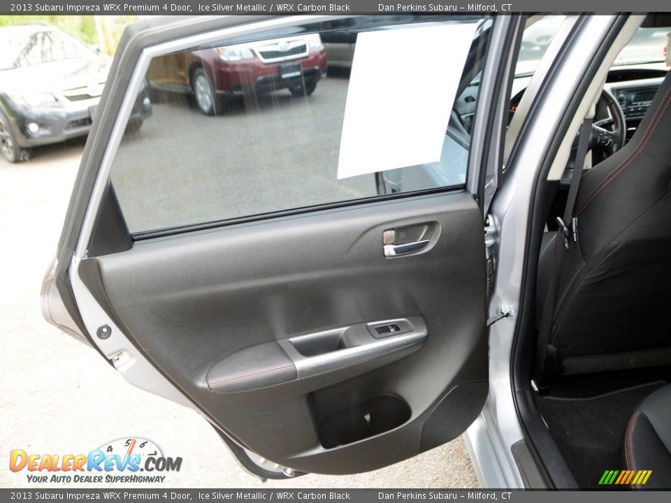 2013 Subaru Impreza WRX Premium 4 Door Ice Silver Metallic / WRX Carbon Black Photo #20