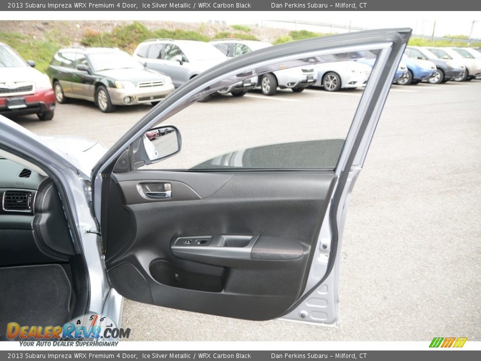 2013 Subaru Impreza WRX Premium 4 Door Ice Silver Metallic / WRX Carbon Black Photo #21