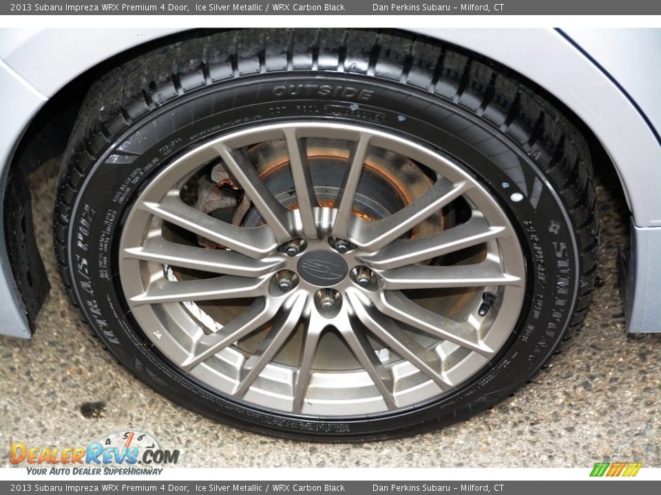 2013 Subaru Impreza WRX Premium 4 Door Ice Silver Metallic / WRX Carbon Black Photo #22