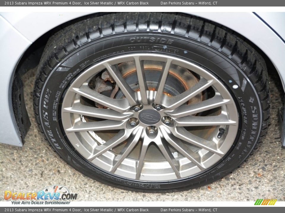 2013 Subaru Impreza WRX Premium 4 Door Ice Silver Metallic / WRX Carbon Black Photo #24