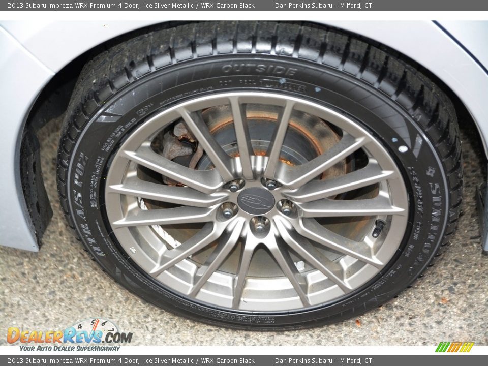 2013 Subaru Impreza WRX Premium 4 Door Ice Silver Metallic / WRX Carbon Black Photo #25