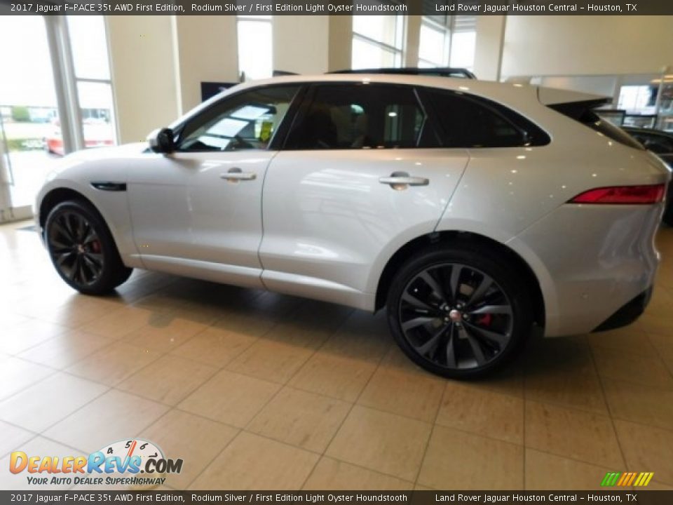 2017 Jaguar F-PACE 35t AWD First Edition Rodium Silver / First Edition Light Oyster Houndstooth Photo #7
