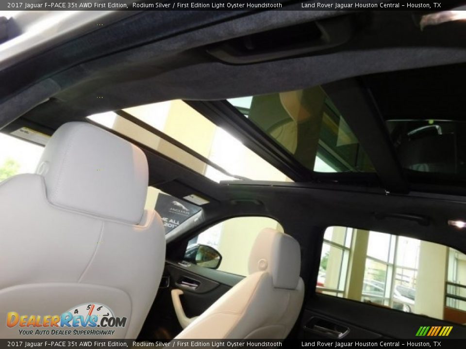 2017 Jaguar F-PACE 35t AWD First Edition Rodium Silver / First Edition Light Oyster Houndstooth Photo #11