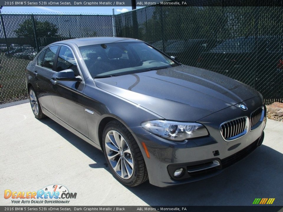 2016 BMW 5 Series 528i xDrive Sedan Dark Graphite Metallic / Black Photo #5