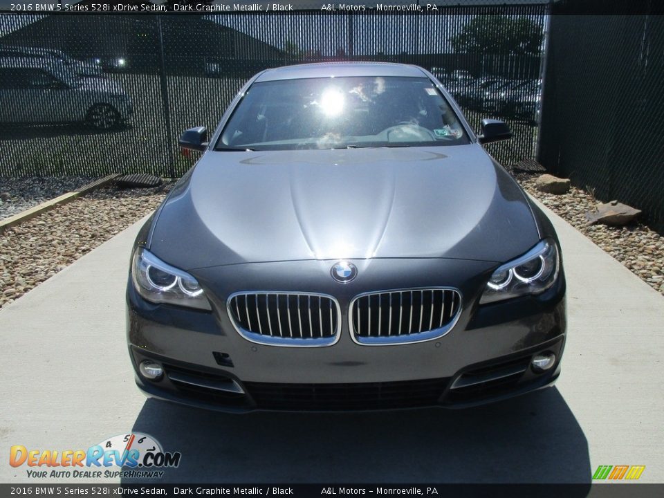 2016 BMW 5 Series 528i xDrive Sedan Dark Graphite Metallic / Black Photo #6