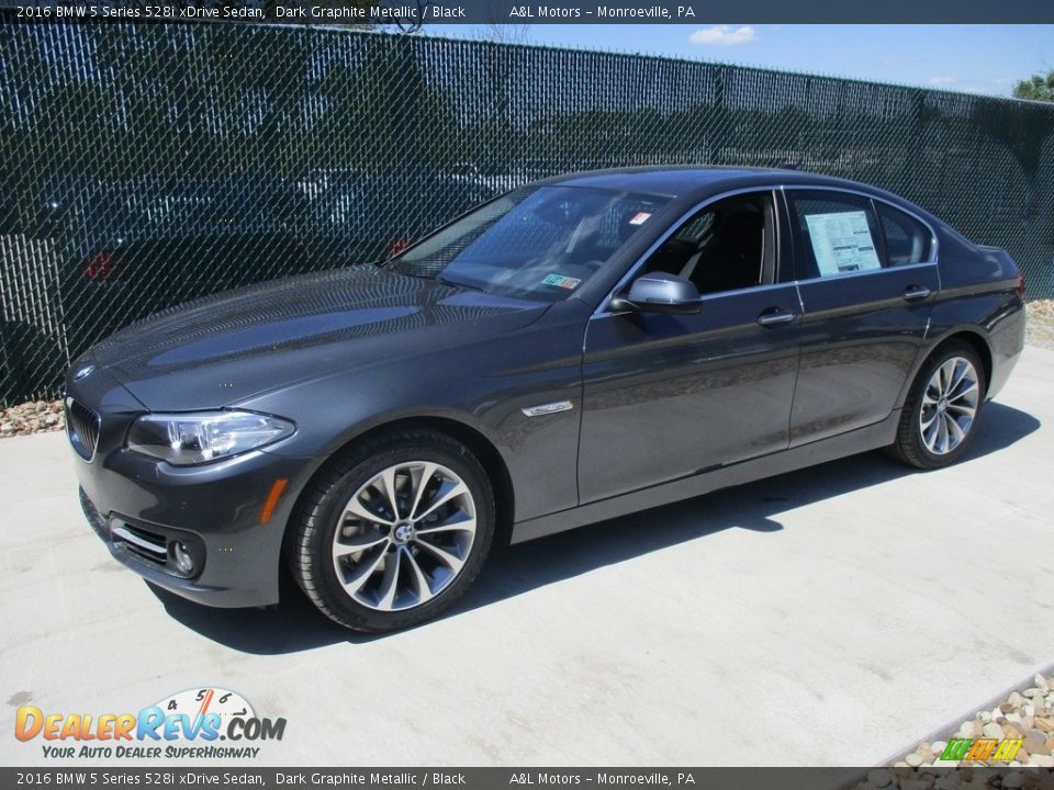 2016 BMW 5 Series 528i xDrive Sedan Dark Graphite Metallic / Black Photo #7