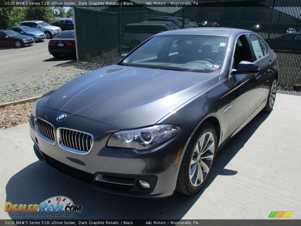 2016 BMW 5 Series 528i xDrive Sedan Dark Graphite Metallic / Black Photo #8