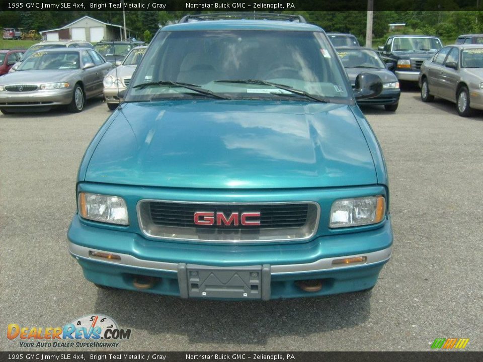 1995 GMC Jimmy SLE 4x4 Bright Teal Metallic / Gray Photo #8