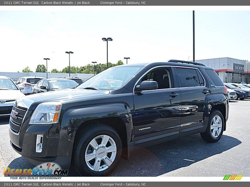 2011 GMC Terrain SLE Carbon Black Metallic / Jet Black Photo #7
