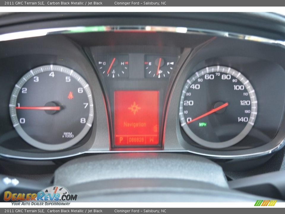 2011 GMC Terrain SLE Carbon Black Metallic / Jet Black Photo #23