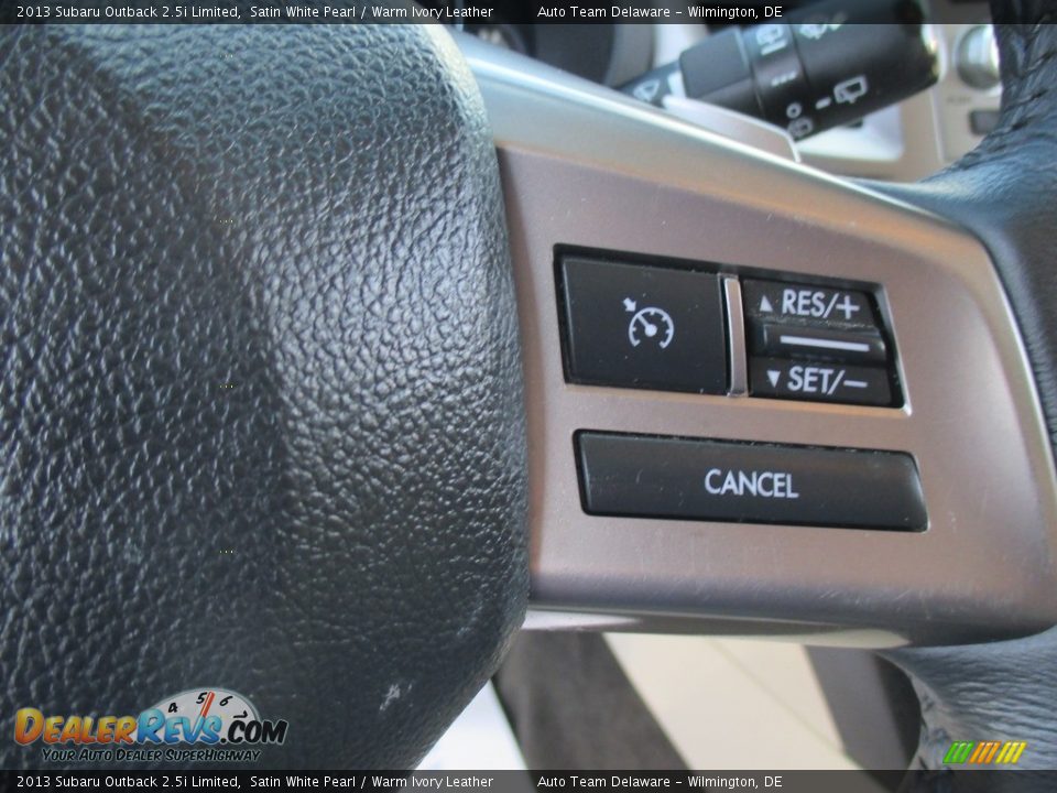 2013 Subaru Outback 2.5i Limited Satin White Pearl / Warm Ivory Leather Photo #28