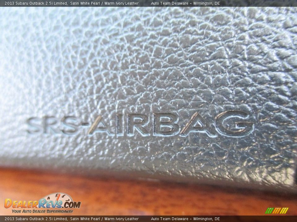 2013 Subaru Outback 2.5i Limited Satin White Pearl / Warm Ivory Leather Photo #32