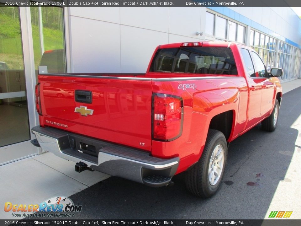 2016 Chevrolet Silverado 1500 LT Double Cab 4x4 Siren Red Tintcoat / Dark Ash/Jet Black Photo #3