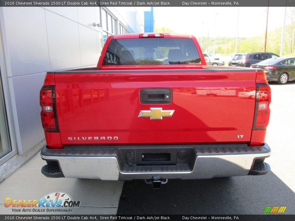 2016 Chevrolet Silverado 1500 LT Double Cab 4x4 Siren Red Tintcoat / Dark Ash/Jet Black Photo #4