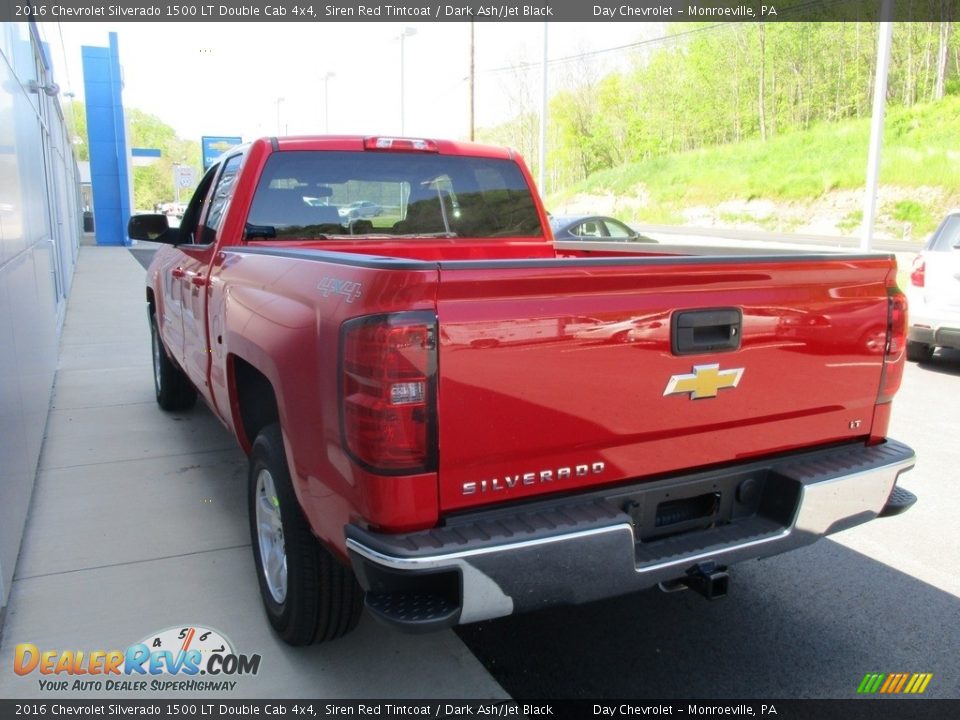 2016 Chevrolet Silverado 1500 LT Double Cab 4x4 Siren Red Tintcoat / Dark Ash/Jet Black Photo #5