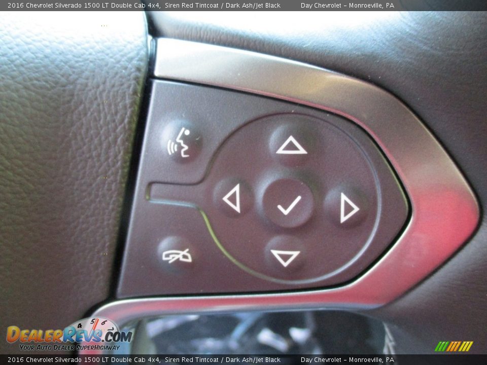 2016 Chevrolet Silverado 1500 LT Double Cab 4x4 Siren Red Tintcoat / Dark Ash/Jet Black Photo #16