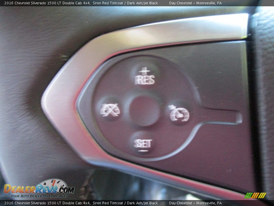 2016 Chevrolet Silverado 1500 LT Double Cab 4x4 Siren Red Tintcoat / Dark Ash/Jet Black Photo #17