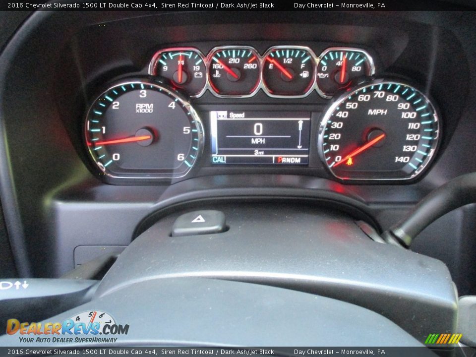 2016 Chevrolet Silverado 1500 LT Double Cab 4x4 Siren Red Tintcoat / Dark Ash/Jet Black Photo #20