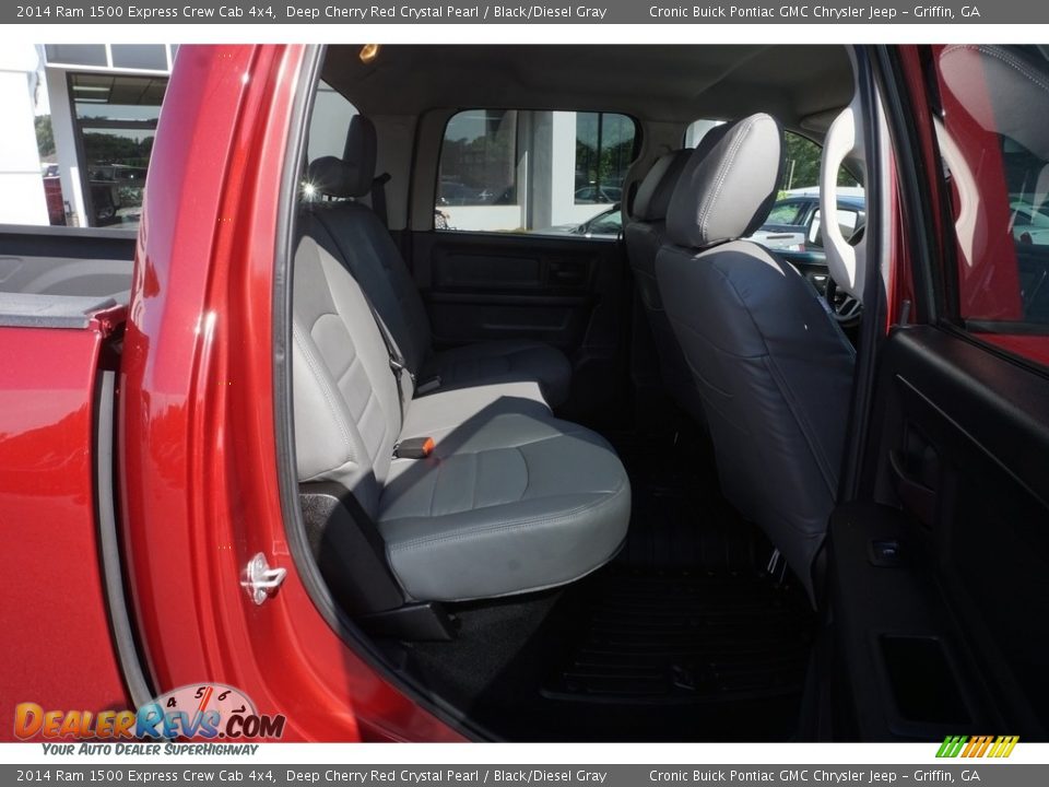 2014 Ram 1500 Express Crew Cab 4x4 Deep Cherry Red Crystal Pearl / Black/Diesel Gray Photo #19