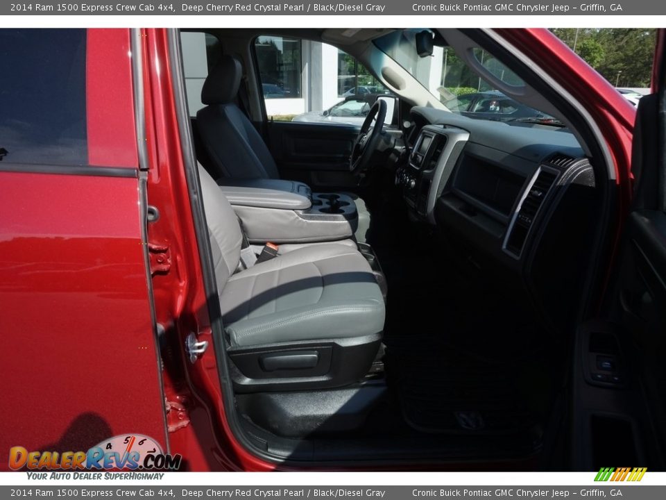 2014 Ram 1500 Express Crew Cab 4x4 Deep Cherry Red Crystal Pearl / Black/Diesel Gray Photo #20