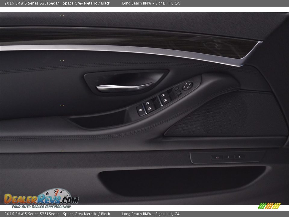 2016 BMW 5 Series 535i Sedan Space Grey Metallic / Black Photo #10