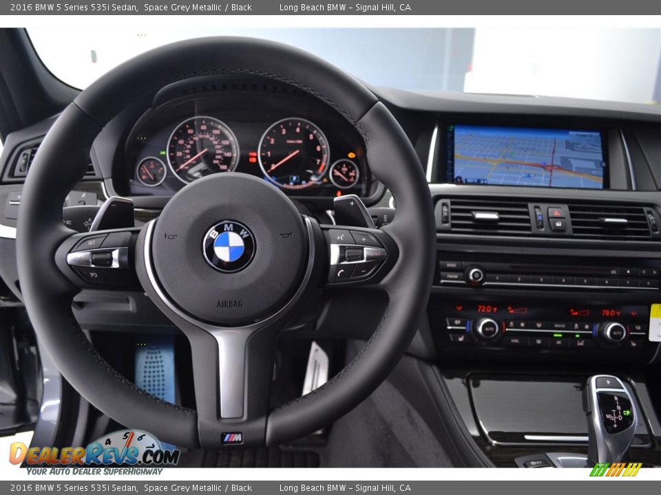 2016 BMW 5 Series 535i Sedan Space Grey Metallic / Black Photo #14