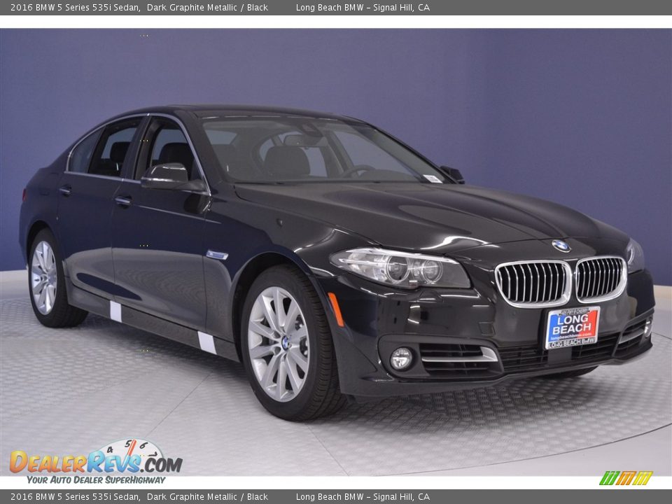 2016 BMW 5 Series 535i Sedan Dark Graphite Metallic / Black Photo #1