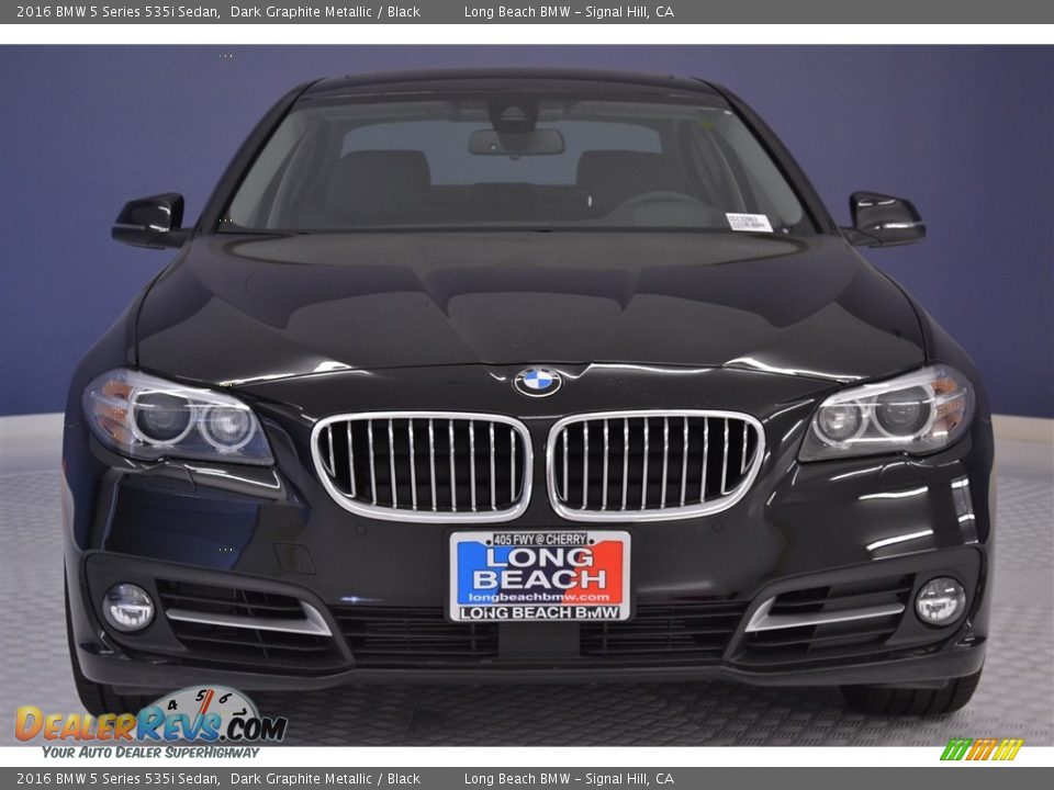 2016 BMW 5 Series 535i Sedan Dark Graphite Metallic / Black Photo #2