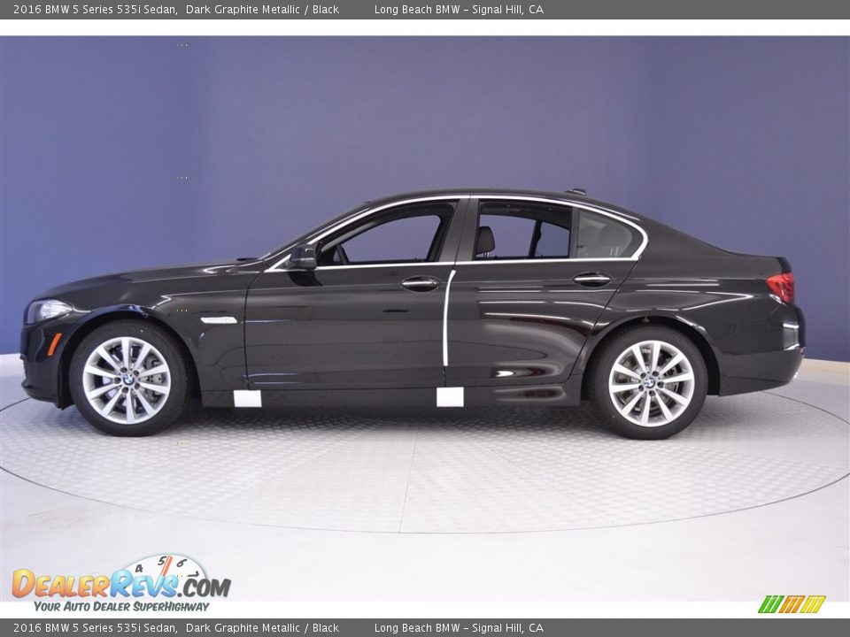 2016 BMW 5 Series 535i Sedan Dark Graphite Metallic / Black Photo #3