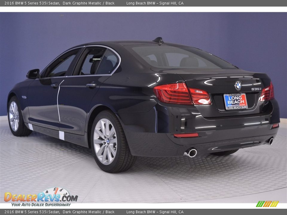 2016 BMW 5 Series 535i Sedan Dark Graphite Metallic / Black Photo #4