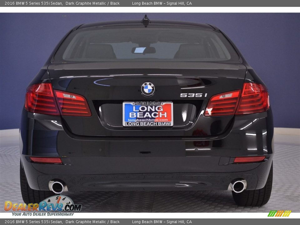 2016 BMW 5 Series 535i Sedan Dark Graphite Metallic / Black Photo #5
