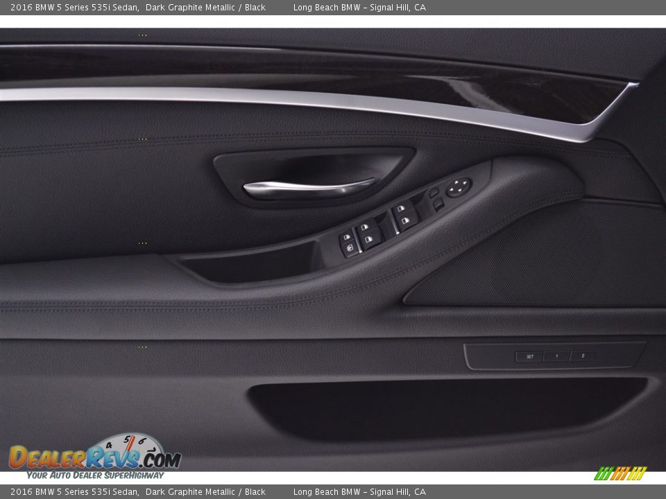 2016 BMW 5 Series 535i Sedan Dark Graphite Metallic / Black Photo #10