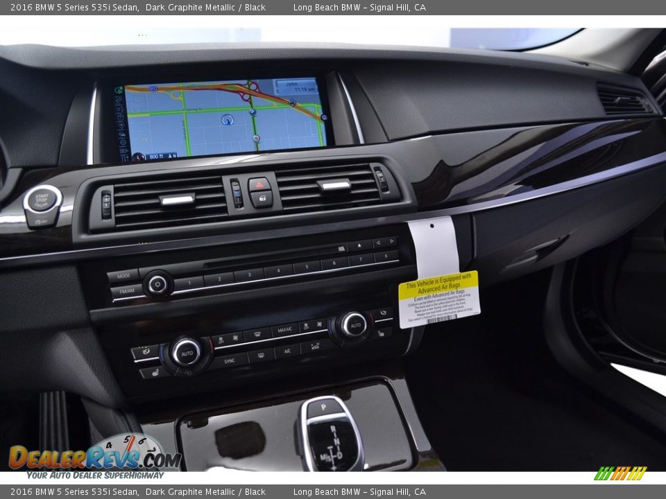 2016 BMW 5 Series 535i Sedan Dark Graphite Metallic / Black Photo #11